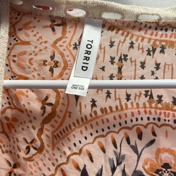 Torrid Women’s Floral Swim coverup One Size Kimono - Picture 2 of 5